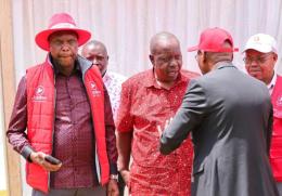 File image of Jeremiah Kioni and Fred Matiang'i.